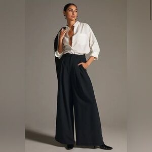 Maeve The Avery Pleated Trouser Wide-Leg Pants 10